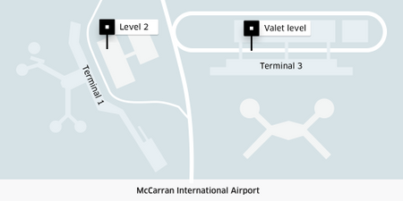 this is a pick up point for uber ride at LAS