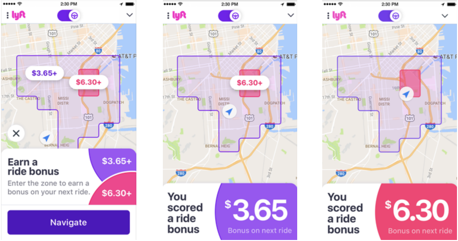 What is Lyft's Personal Power Zones?