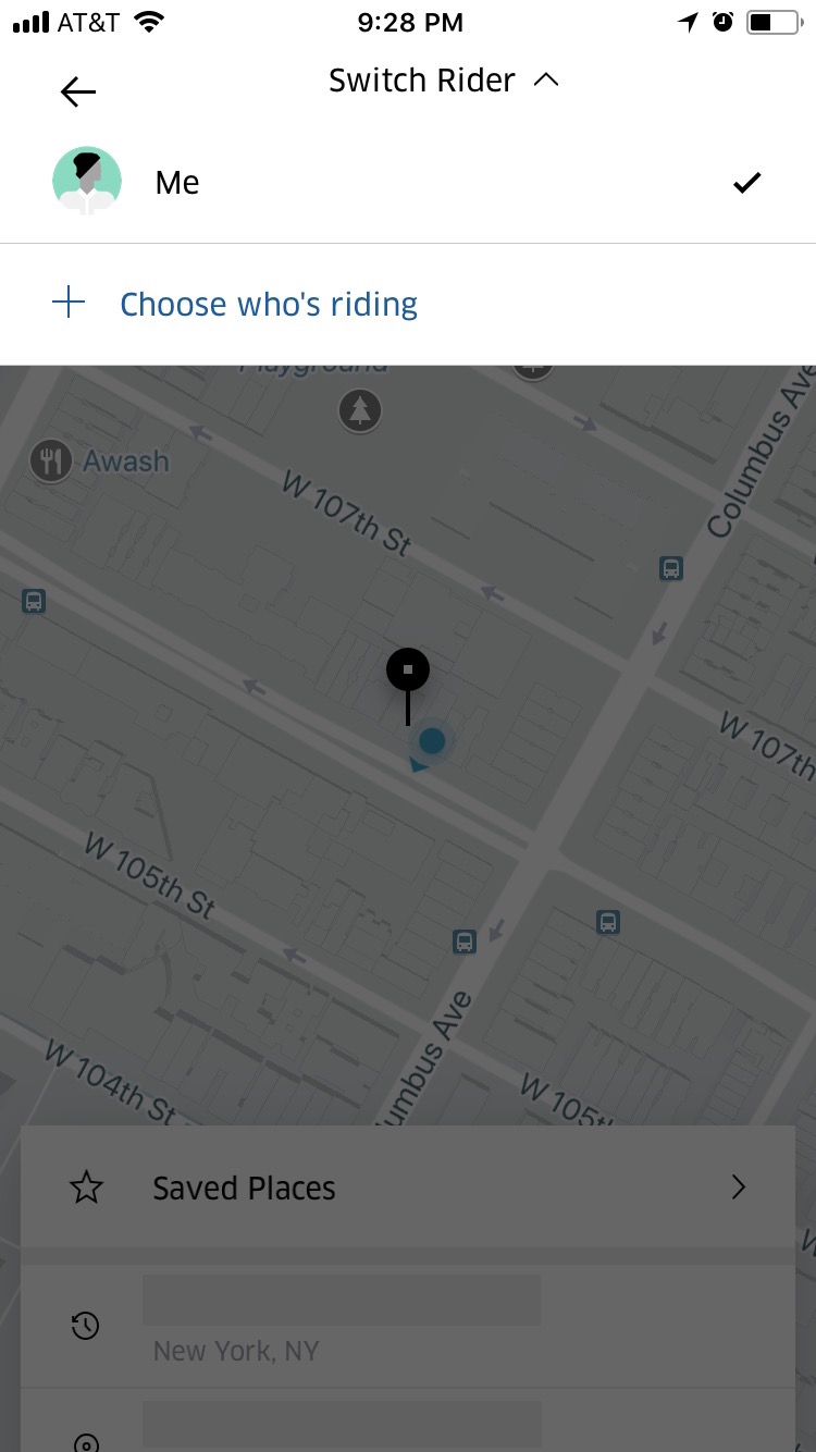 request ride for friend