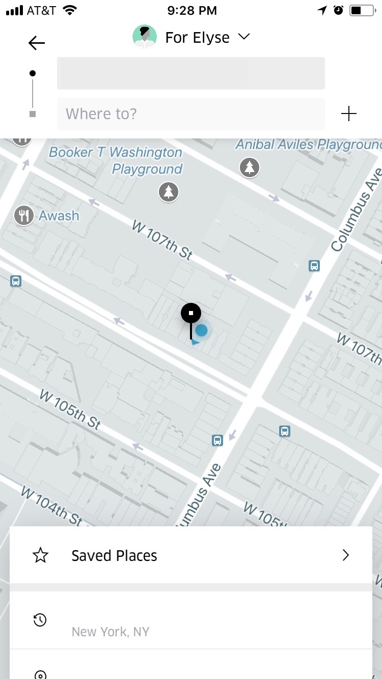 order uber for friend